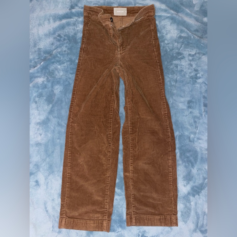 Everlane Tan Corduroy Trousers